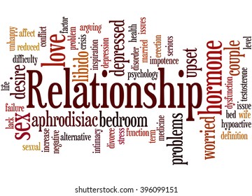 Relationship Word Cloud Concept On White Stock Illustration 396099151 ...