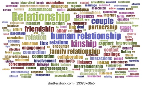 Relationship Word Cloud Rows Isolated Stock Illustration 1339876865 ...