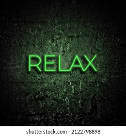 Relax Photoshop Neon Text Effect 