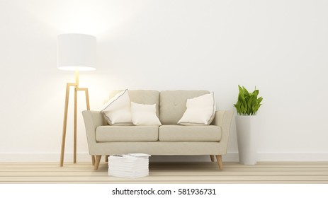  Relax space in apartment  - 3D Rendering 