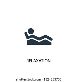 relaxation icon. Simple element illustration. relaxation concept symbol design. Can be used for web and mobile.