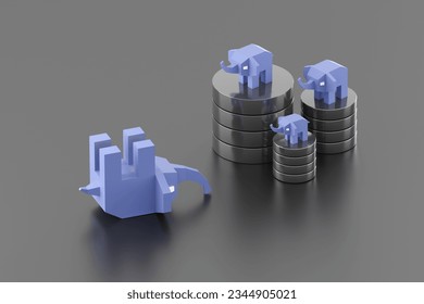 Reliable PHP web hosting concept 3d illustration. Helpdesk or technical support.
