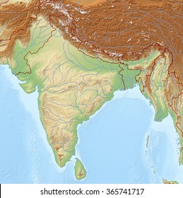 546 Relief Map India Images, Stock Photos & Vectors | Shutterstock