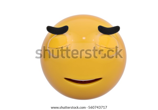 Relieved Face Emoticon3d Illustration Stock Illustration 560743717 Shutterstock 4309