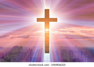 Religious concept with cross against sky - Powered by Shutterstock