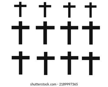 Religious Cross Icon Set, Design