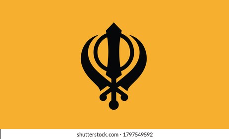 Religious Symbols Sikhism Sikh Symbols On Stock Illustration 1797549592 ...