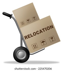 Relocation Package Showing Change Of Address And Moving