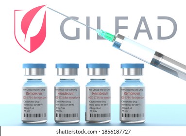 Remdesivir, Manufactured By Gilead, Is An Effective Treatment For Coronavirus ,3d Illustration.