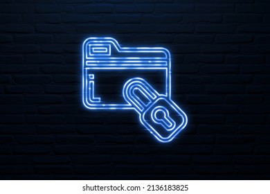 Remote Access Icon Neon Style