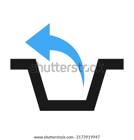 Remove Icon Flat Style illustration.