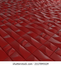 Render of 3D Geometric Abstract Background