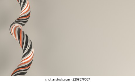 Render of 3D Geometric Abstract Twist Background