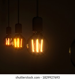 3d, Render 3d-Bild einer LED-Lampe, mit hoher Qualität, Nacht und Dunkel
