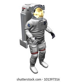 Render of Astronaut  isolated