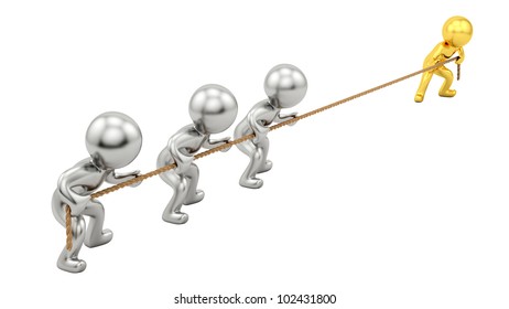 Render Humans Pulling Rope Stock Illustration 102431800 | Shutterstock
