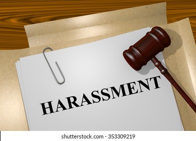 Render illustration of Harassment title On Legal Documents