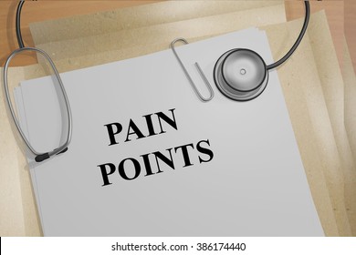 Render Illustration Pain Points Title On Stock Illustration 386174440 ...