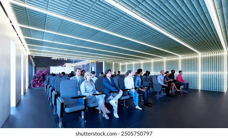 Render interior of building createrd with Lumion