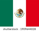 Render of the Mexican flag. Perfect for printing on T-shirts, posters, wall murals, wall murals, mugs, glasses, sun loungers, banners, roll-ups, exhibition walls and any other 