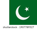 Render of the Pakistan flag. Perfect for printing on T-shirts, posters, wall murals, wall murals, mugs, glasses, sun loungers, banners, roll-ups, exhibition walls and any other 