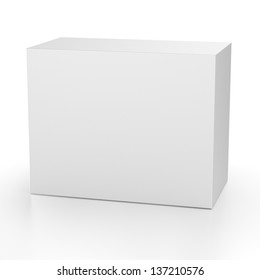 Render Of Paper Box On White