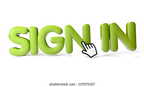 render of sign in icon