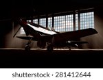 Render of a ww2 P-51D 3D model placed in hangar