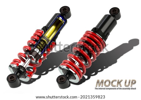 Rendering of 3d models Shock Absorber The functionality with in products