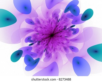 rendering of cells/bubbles on dark background
