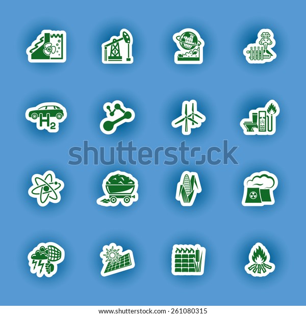 renewable &\
alternative energy  icon\
set