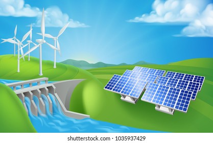 Similar Images, Stock Photos & Vectors of Renewable energy or power ...