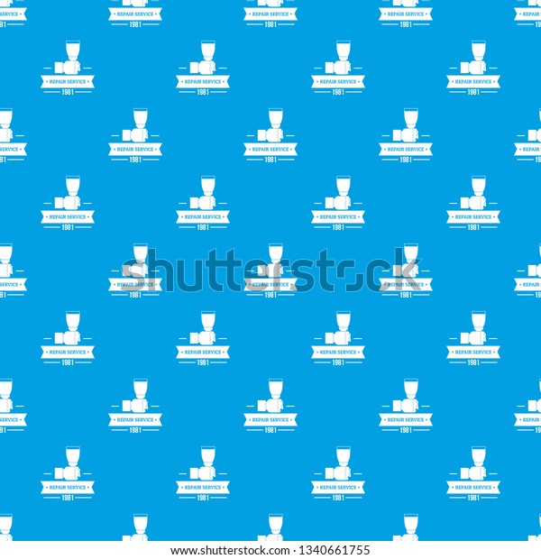 Renovation service pattern seamless blue repeat for\
any use