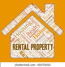 Rental Property Indicating Real Estate And Renter