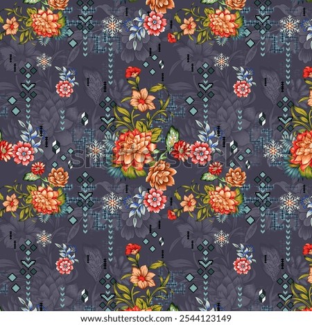 repeat multi colored decorated hand drawn rendered traced embraided ornamental all over base background pattern geometrical texture border ethnic tribal creative