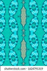 Repeated Majolica Style. Blueish Green Blush Watercolor Brush Stroke. Turquoise Tie Dye Watercolor Art. Rose Breeze Color Ornamental Islamic Ceramic. Minty Green Salmon Tie Dye Effect. 