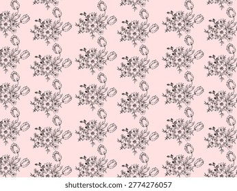  floral repetitivo con
