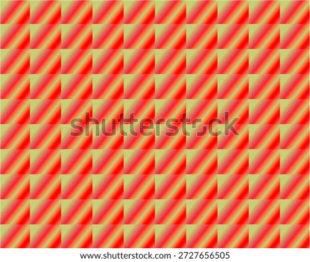 A repeating grid of squares, each featuring a vibrant red and yellow gradient