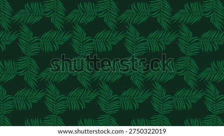 A repeating pattern of green leaves against a dark background viewed from directly above