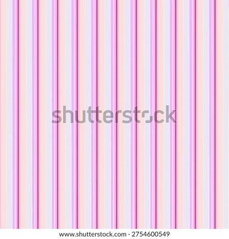A repeating vertical stripe pattern featuring a palette of pink, purple, and lavender lines on a light background. Commonly used for textiles, wallpaper, and digital backgrounds. 