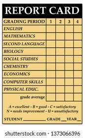 Report Card With High School Courses