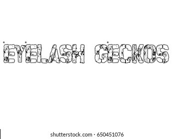 Reptile Word Sketch Stock Illustration 650451076 | Shutterstock