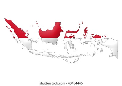 6,813 Indonesia map flag Images, Stock Photos & Vectors | Shutterstock