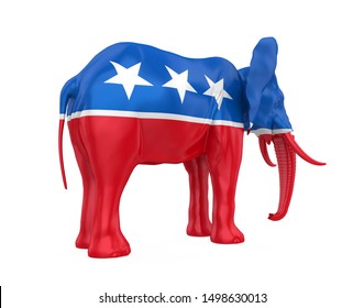 Republican Democrat Party Political Symbols Elephant Stock Illustration ...