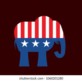 Republican Elephant GOP Conservative America Political Party Garden Yard Flag