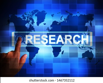 Research concept icon means to study examine or investigate. Genetic medical or molecular experiments - 3d illustration