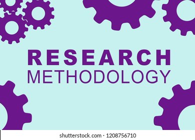 Research Methodology Sign Concept Illustration Purple Stock ...