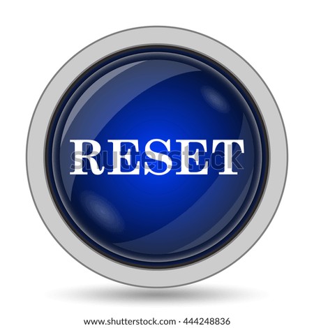 Reset icon. Internet button on white background.