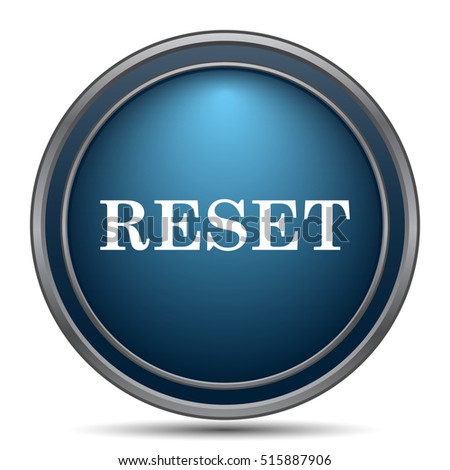 Reset icon. Internet button on white background.
