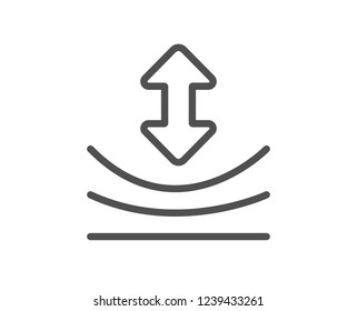 Resilience Line Icon Elastic Material Sign Stock Illustration ...